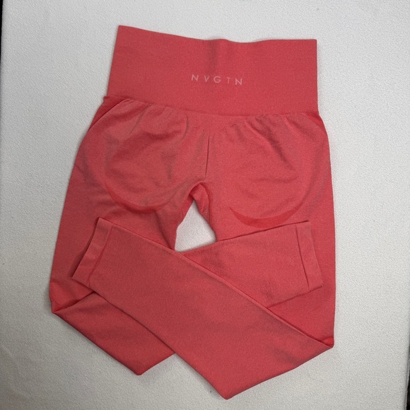 NVGTN Contour Seamless Leggings-Coral - Picture 9 of 11